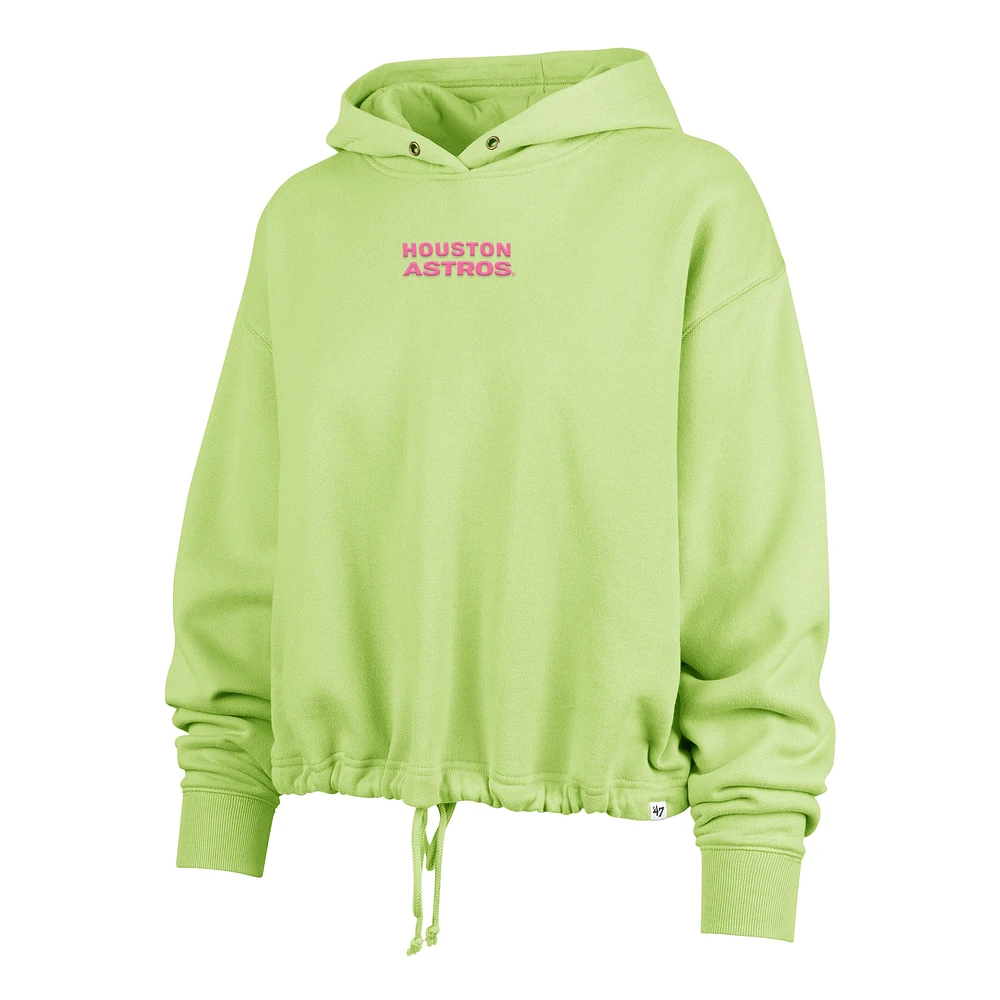 Women's '47 Green Houston Astros Bright Side Venice Pullover Hoodie