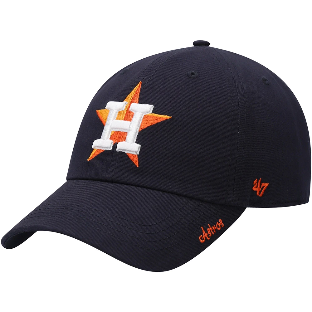 Casquette ajustable 47 pour femme Houston Astros Team Miata Clean Up bleu marine