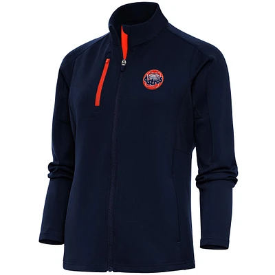 Veste zippée intégrale Cooperstown Logo Generation pour femme Antigua Navy Houston Astros