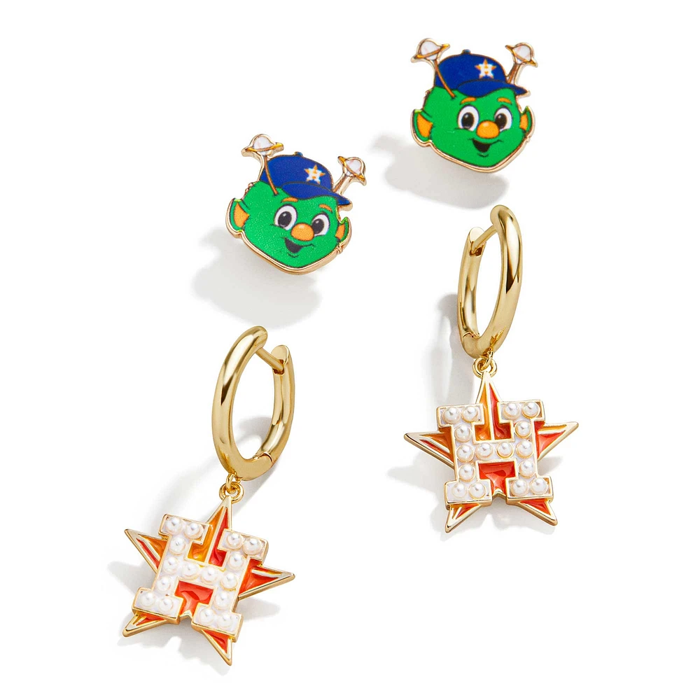 Ensemble de boucles d'oreilles pour femme BaubleBar Houston Astros Team