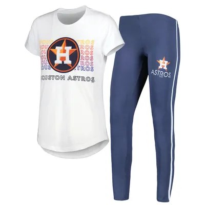 Houston Astros Concepts Sport Women's Sonata T-Shirt & Leggings Sleep Set - Charcoal/White