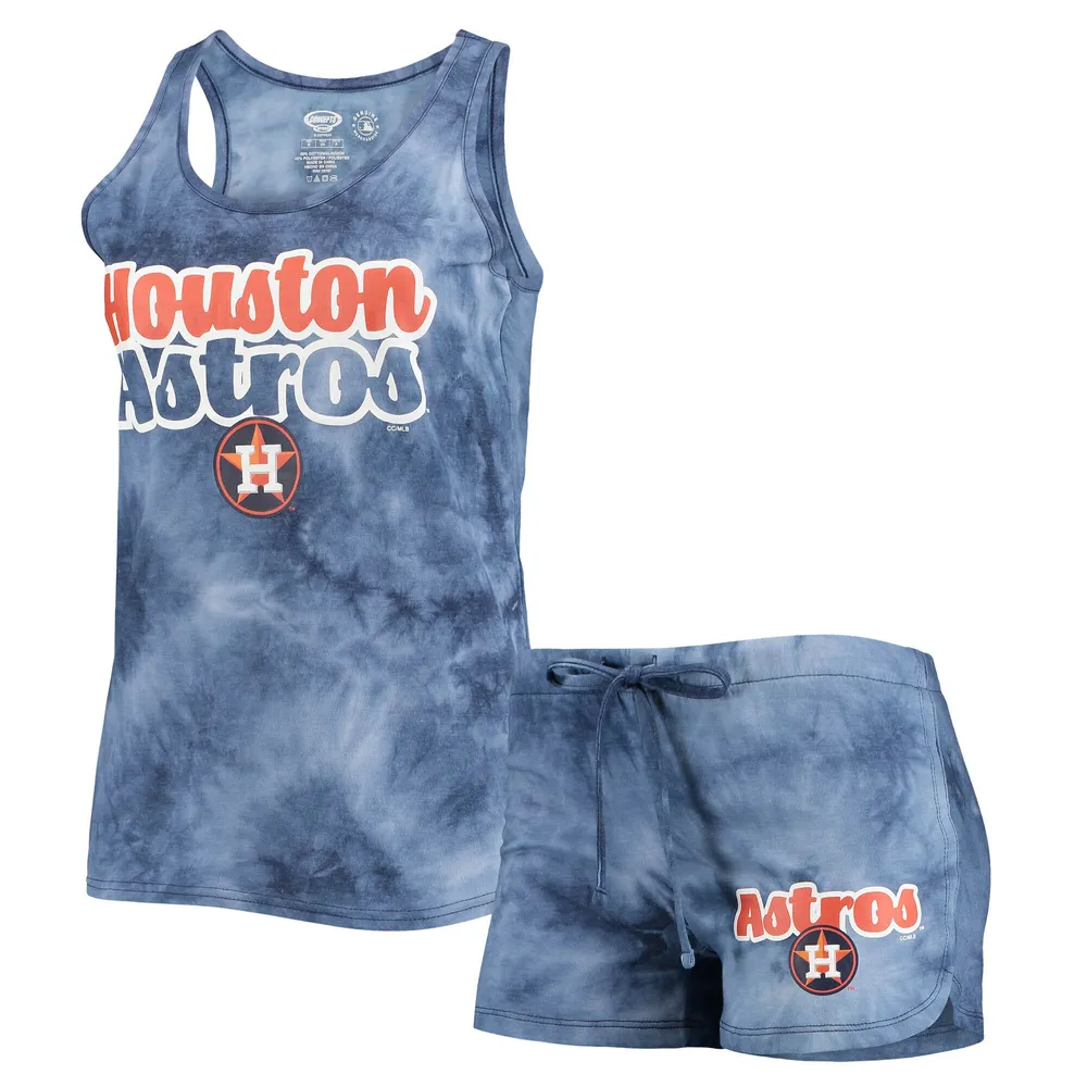 Houston Astros Concepts Sport Women's Plus Size Badge Sleep Set -  Navy/Orange