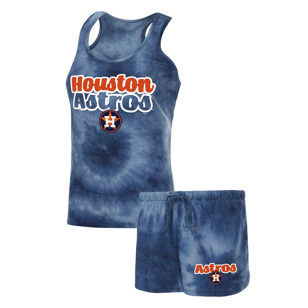 Ensemble débardeur et short à dos nageur Houston Astros Billboard Concepts Sport pour femme, bleu marine