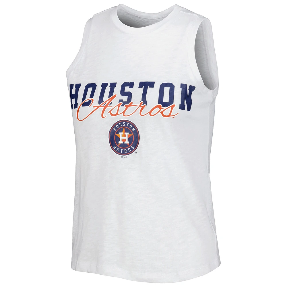 Concepts Sport Ensemble de nuit avec débardeur et short à fines rayures Houston Astros Reel pour femmes