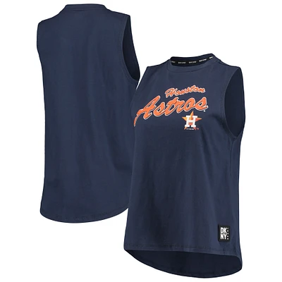 Women's DKNY Sport Navy Houston Astros Marcie Tank Top