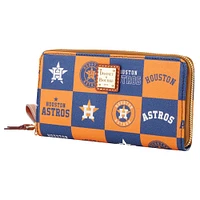 Women's Dooney & Bourke Houston Astros Game Day Large Zip-Around Wristlet