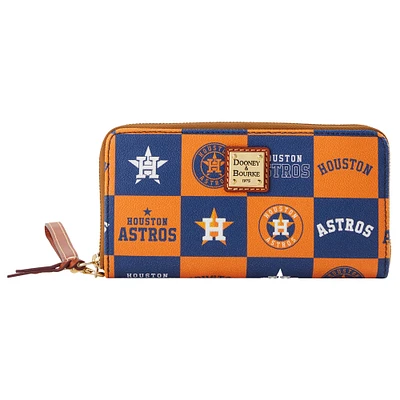 Women's Dooney & Bourke Houston Astros Game Day Large Zip-Around Wristlet