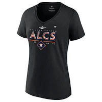 Women's Fanatics Black Houston Astros 2022 Division Series Winner Locker Room Plus V-Neck T-Shirt