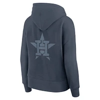 Women's Fanatics Blue Houston Astros Elements Future Ground Subtle Tonal Pullover Hoodie