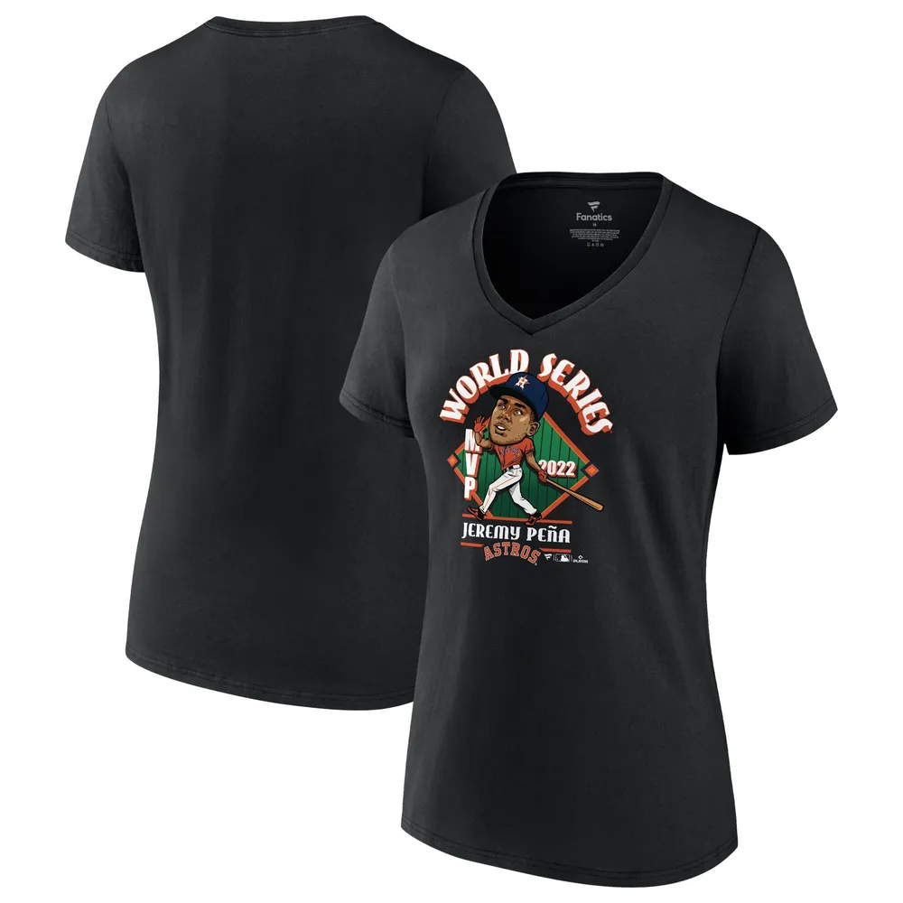 Lids Jeremy Peña Houston Astros Fanatics Branded Women's 2022 World Series  Champions MVP Plus Name & Number T-Shirt - Black