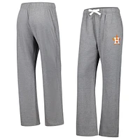 Pantalon de jogging en polaire gris chiné Fanatics pour femme des Astros Houston