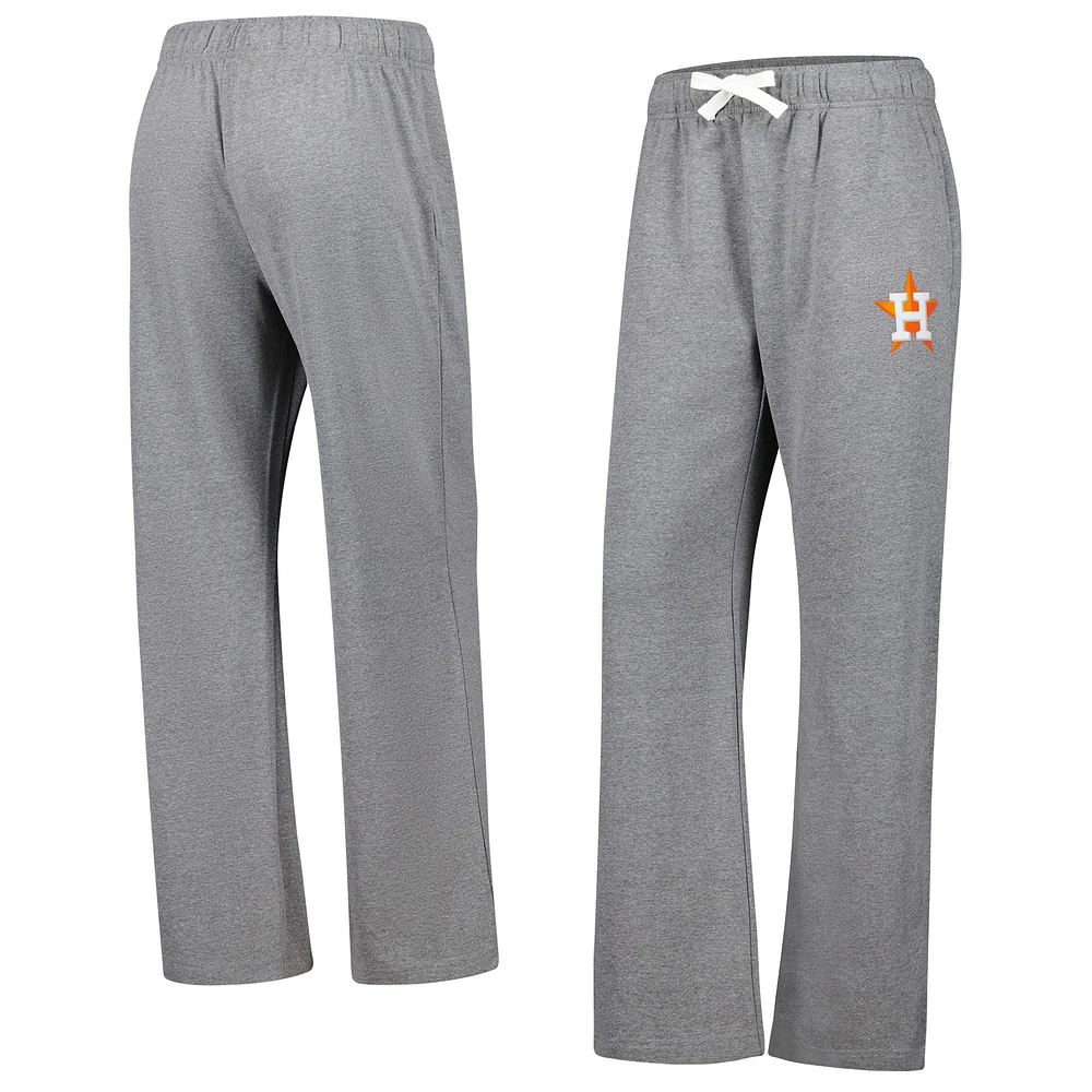 Pantalon de jogging en polaire gris chiné Fanatics pour femme des Astros Houston
