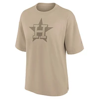 T-shirt surdimensionné Fanatics kaki pour femme des Astros de Houston