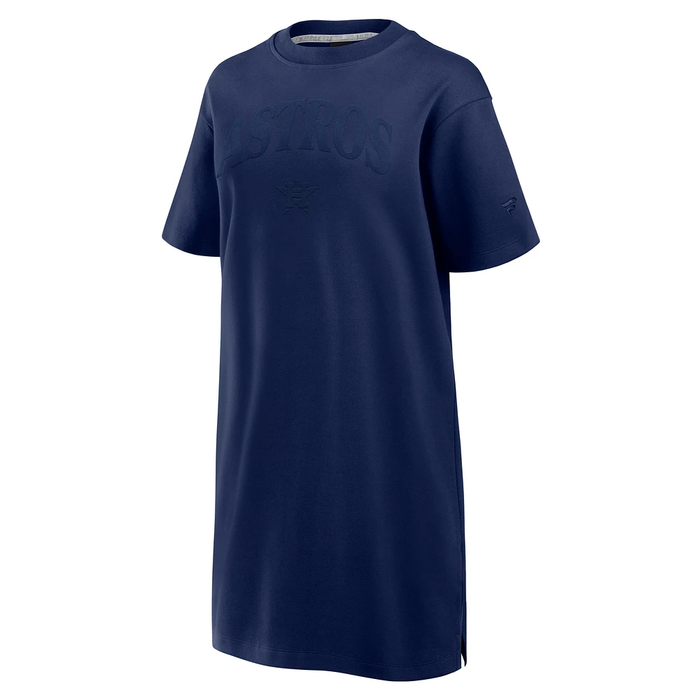 Robe en coton bleu marine Fanatics pour femme des Houston Astros Elements