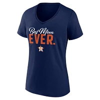 Women's Fanatics Navy Houston Astros Mother's Day V-Neck T-Shirt