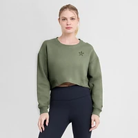 Sweat-shirt court Fanatics Olive Houston Astros Studio pour femme