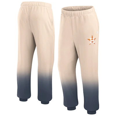 Pantalon de survêtement Fanatics Tan/Navy Houston Astros Luxe Ombre pour femmes