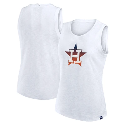 Débardeur blanc Activate Slub Fanatics pour femme des Astros de Houston
