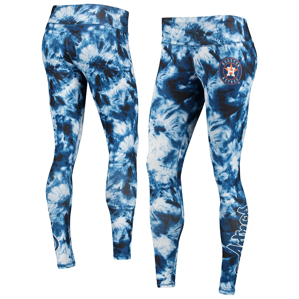 Legging tie-dye FOCO Houston Astros bleu marine pour femme