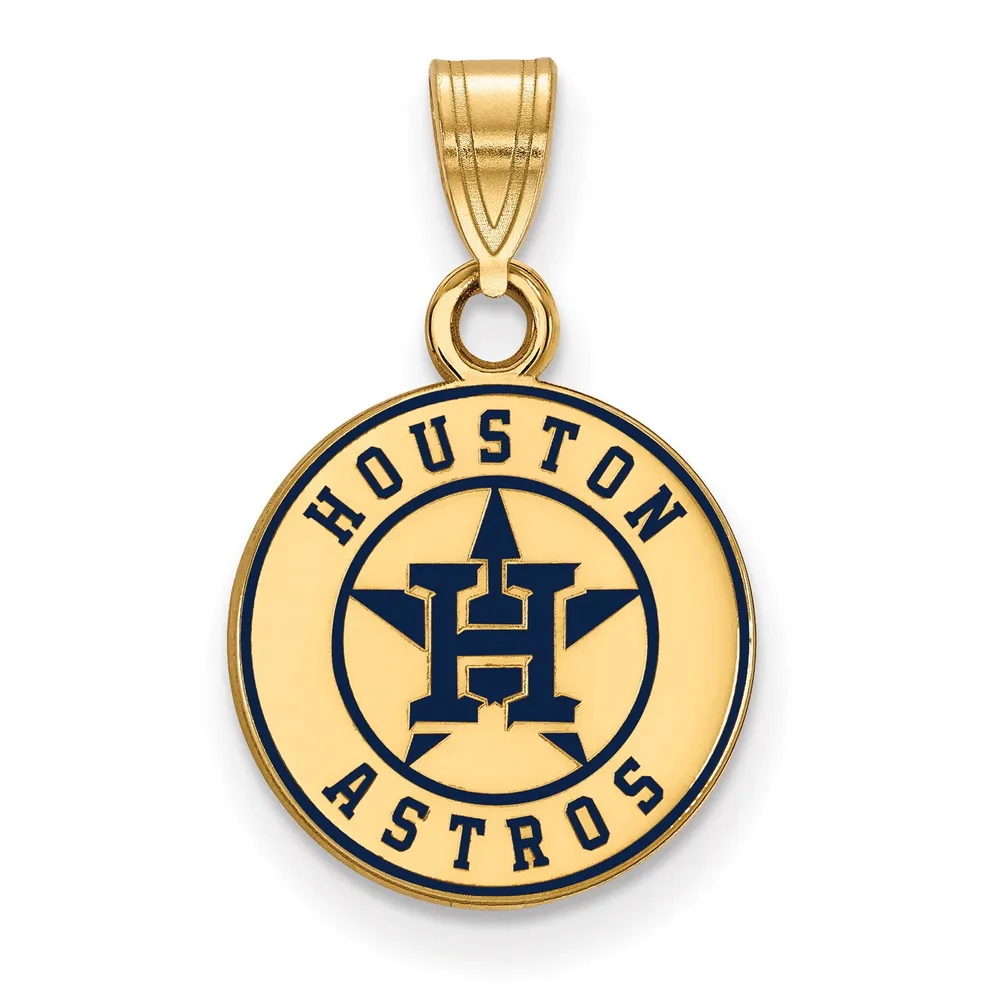 Lids Houston Astros Women's Gold-Plated Enamel Pendant