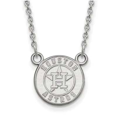 Houston Astros Women's Small Logo Sterling Silver Pendant Necklace