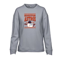 Women's Levelwear Gray Houston Astros Fiona Inaugural Pullover Sweatshirt