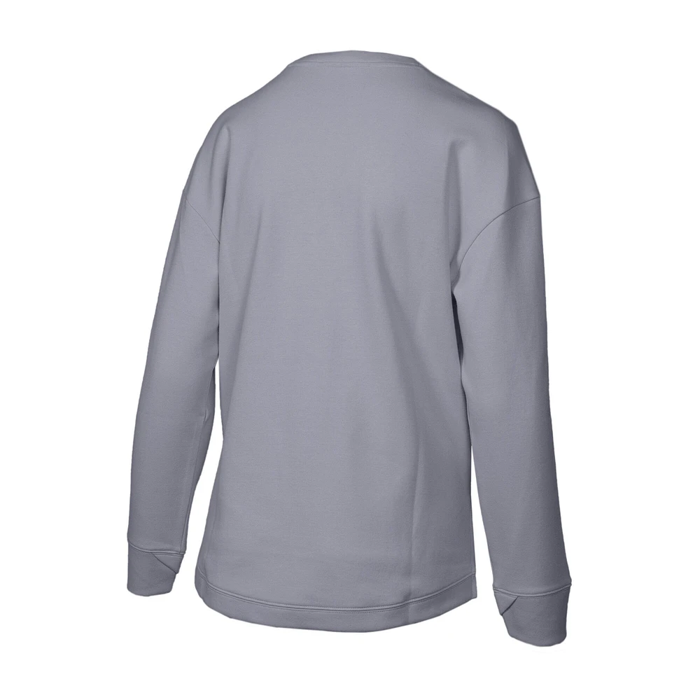 Women's Levelwear Gray Houston Astros Fiona Inaugural Pullover Sweatshirt