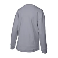Women's Levelwear Gray Houston Astros Fiona Inaugural Pullover Sweatshirt