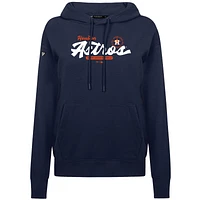 Women's Levelwear Navy Houston Astros Accolade Adorn Monument Pullover Hoodie