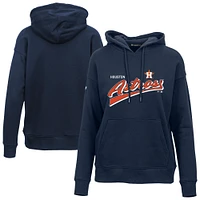Sweat à capuche bleu marine Houston Astros Adorn Retro Team 2.0 pour femme Levelwear