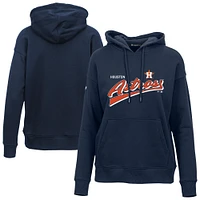 Sweat à capuche bleu marine Houston Astros Adorn Retro Team 2.0 pour femme Levelwear