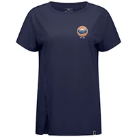 T-shirt bleu marine pour femme avec logo Influx Core de la collection Cooperstown des Astros Houston