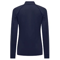 Women's Levelwear Navy Houston Astros Kinetic Insignia 2.0 Raglan Quarter-Zip Top