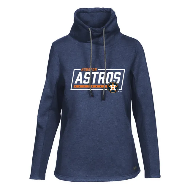 Women's Navy Houston Astros Plus Size Cloud Pullover Hoodie