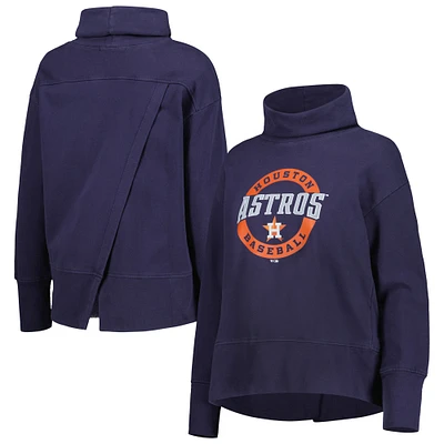 Sweat-shirt à enfiler Levelwear Houston Astros Sunset Farm Team bleu marine pour femme