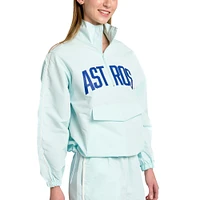 Veste à demi-zip Lusso pour femmes Houston Astros Parker bleu clair