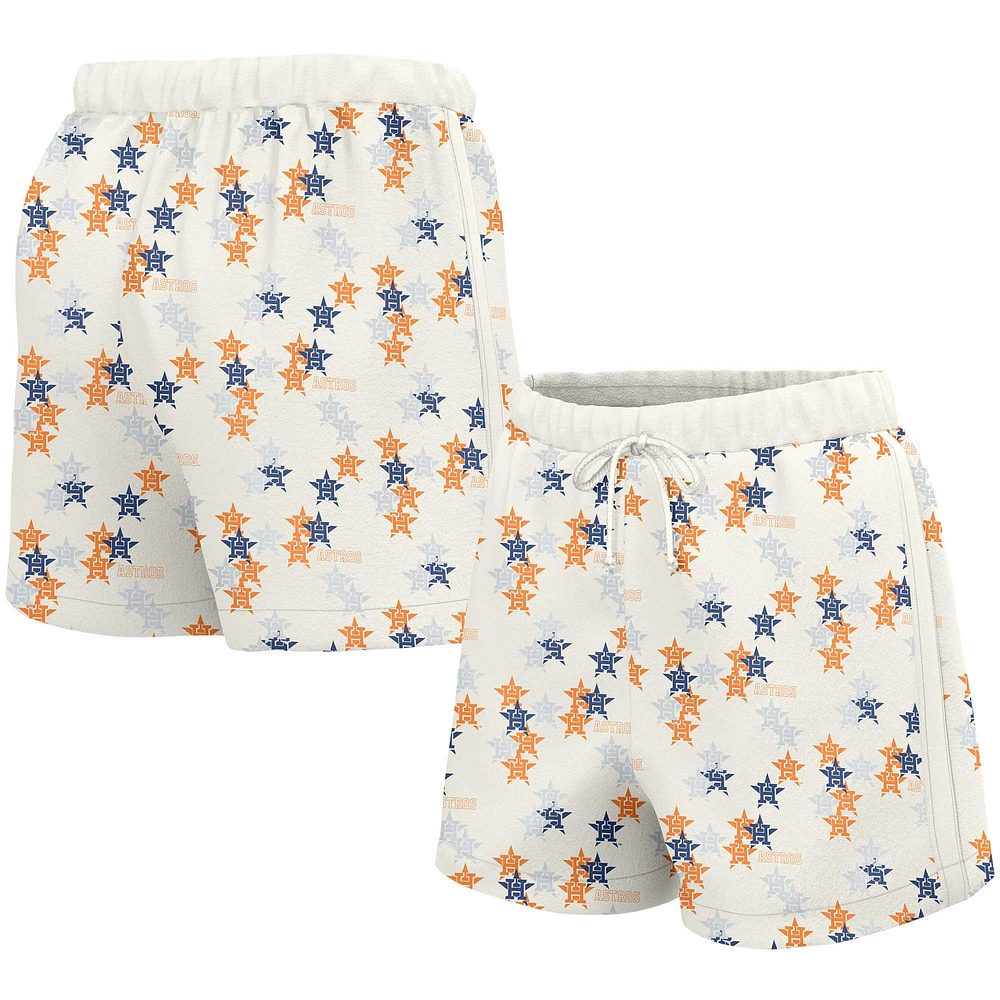 Women's Lusso  White Houston Astros Marge Shorts