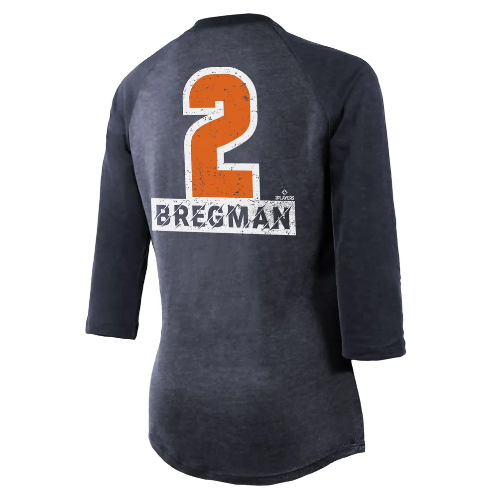 Alex Bregman Houston Astros Majestic Official Name & Number T-Shirt - Navy