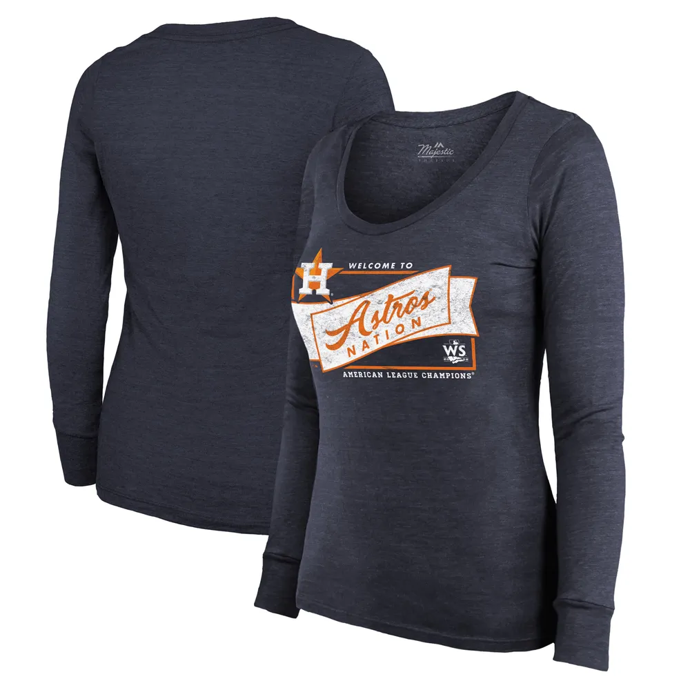 Houston Astros Majestic Threads Women's 2022 World Series Champions Prime  Condition Long Sleeve Scoop Neck Tri-Blend T-Shirt - Orange