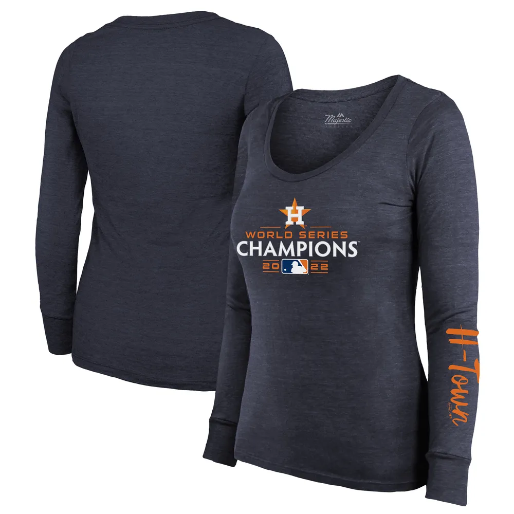 Youth Fanatics Branded Navy Houston Astros 2022 World Series Champions Logo T-Shirt