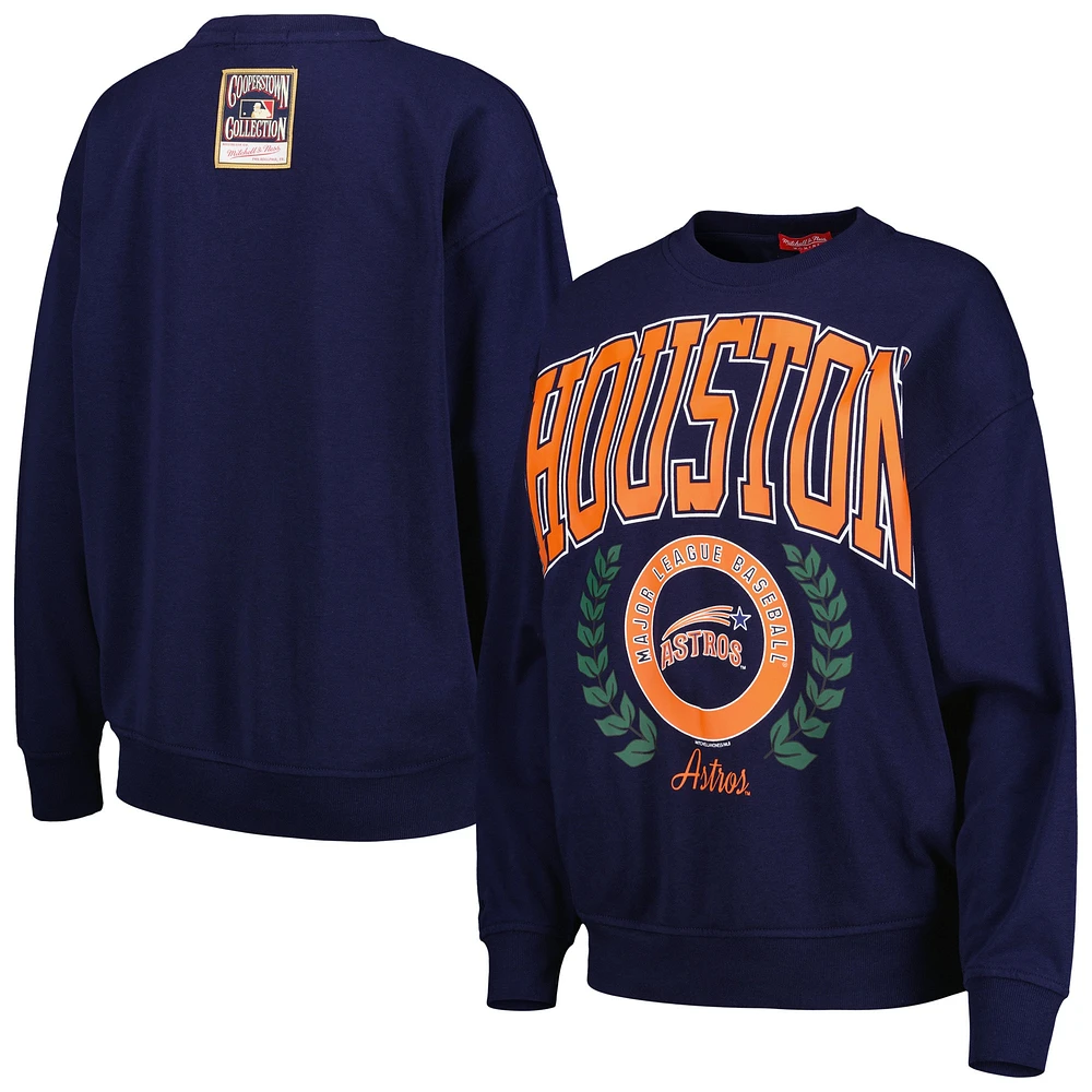 Chandail à enfiler Mitchell & Ness Houston Astros Logo Lt 2.0 pour femme, bleu marine