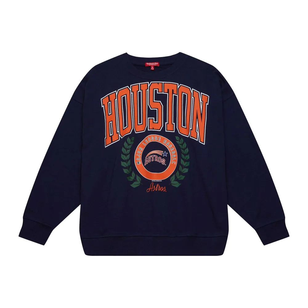 Mitchell & Ness Women's Navy Houston Astros Logo Lt 2.0 Pullover