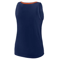 Women's  Navy Houston Astros Plus Sized Stellar Win V-Neck Tank Top