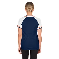 Women's New Era Navy Houston Astros Gameday Raglan V-Neck T-Shirt
