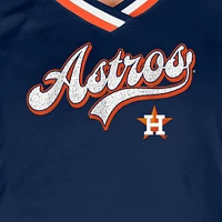 Women's New Era Navy Houston Astros Gameday Raglan V-Neck T-Shirt