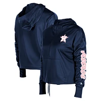 Women's New Era Navy Houston Astros Half-Zip Hoodie