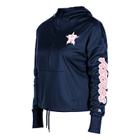 Women's New Era Navy Houston Astros Half-Zip Hoodie