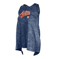 Women's New Era Navy Houston Astros Space-Dye Active Tank Top