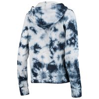 Women's New Era Navy Houston Astros Tie-Dye Fleece Full-Zip Hoodie