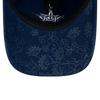 Casquette ajustable 9TWENTY à motif floral ton sur ton bleu marine des Houston Astros de New Era pour femme